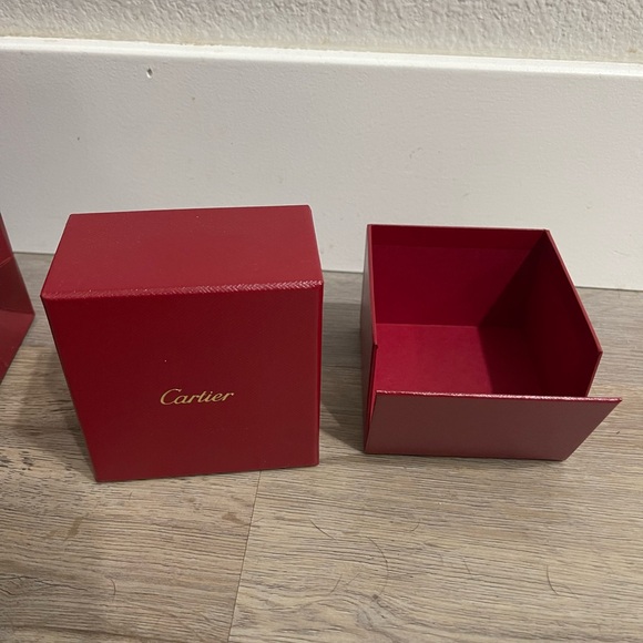 Cartier Red Gift Bag and Box Set - Picture 2 of 6